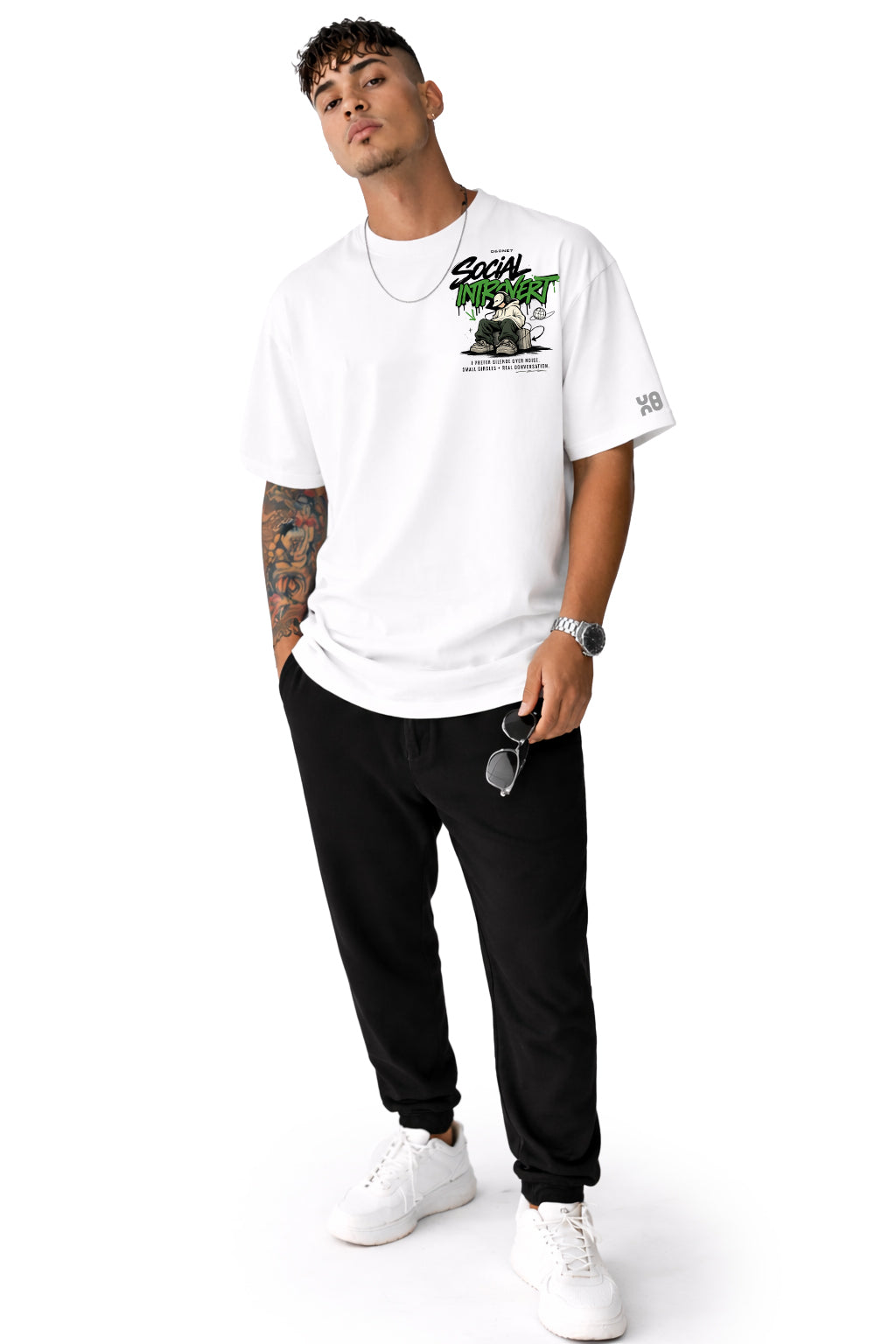 Social introvert - white