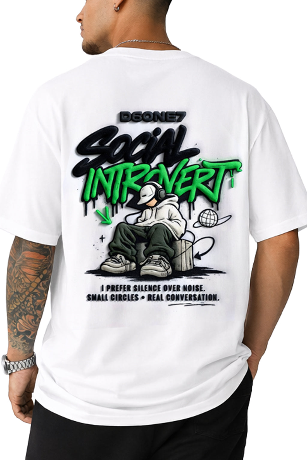 Social introvert - white
